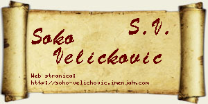 Soko Veličković vizit kartica